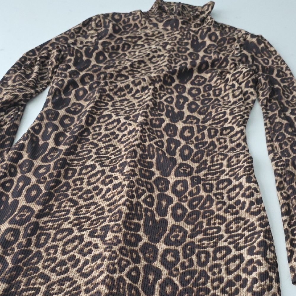 Leopard Print Long Sleeve Top